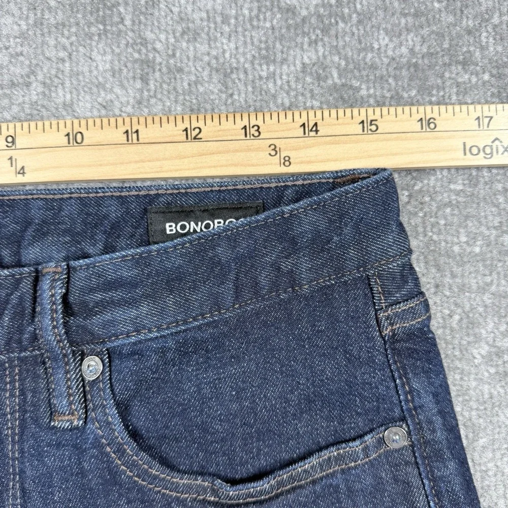 Bonobos Jeans Men's 32x30 Blue Denim Straight Slim Organic Cotton Stretch